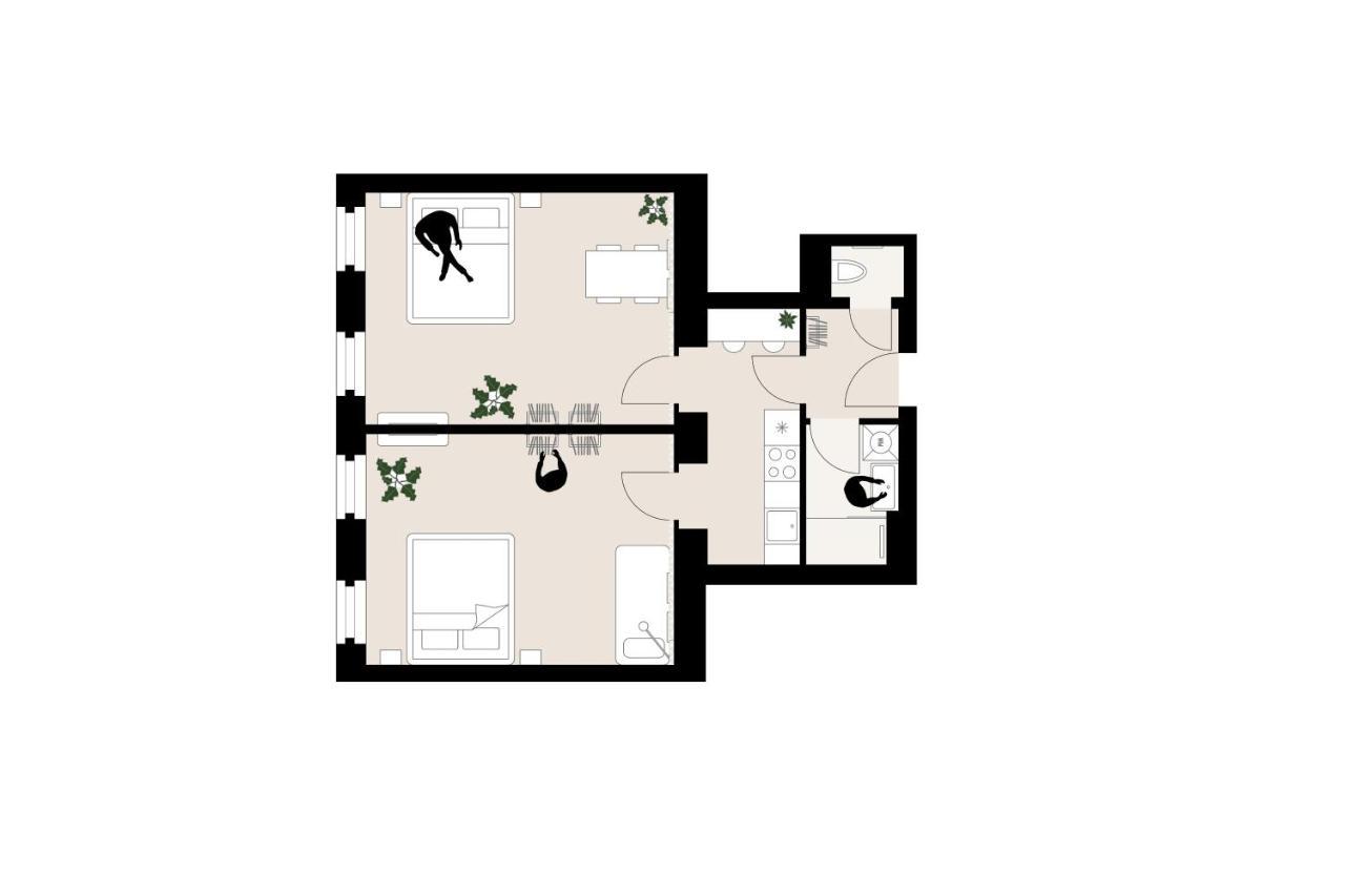 Modern 2Br Apartments - Full Kitchen - Schoenbrunn Area - 15 Mins To City Center Wiedeń Zewnętrze zdjęcie